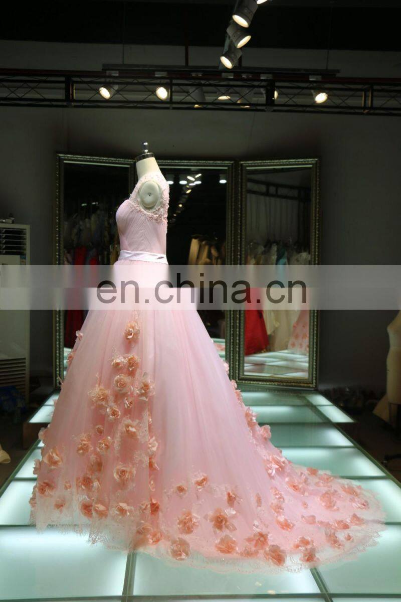 1A416 Wholesaler Fairy Flowers Chinese style Customize Beading Evening Dresses Alibaba