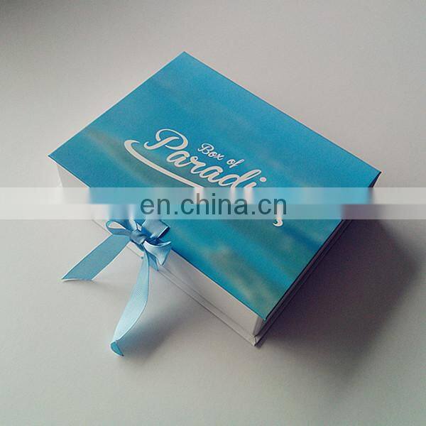 2017 Gift Paper Packing book box with ribbon clothes for the gift packing