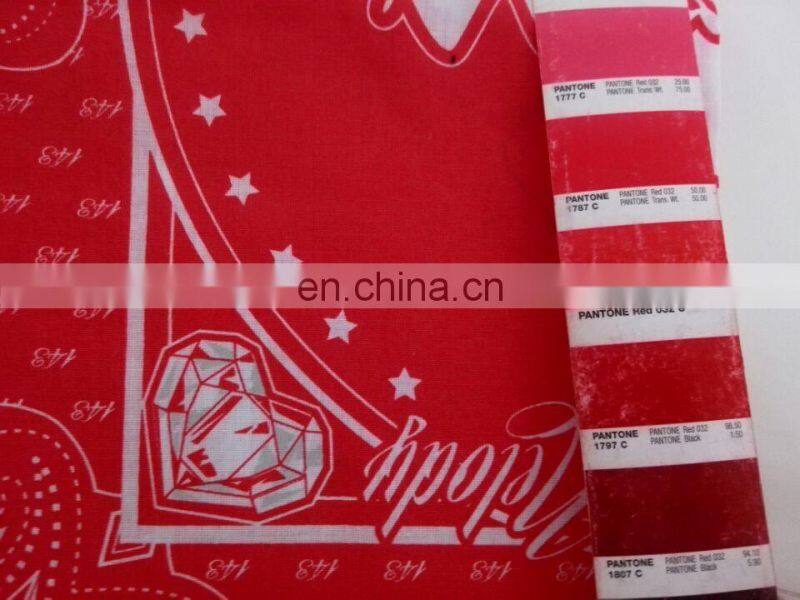 Customized printing 22"x22" soft 100% polyester square bandana