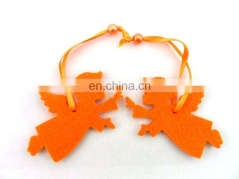 custom colorful Xmas Christmas tree felt decoration hanger