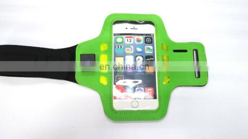 Wholesale color rubber band arm Jogging Armband For Cell Phone
