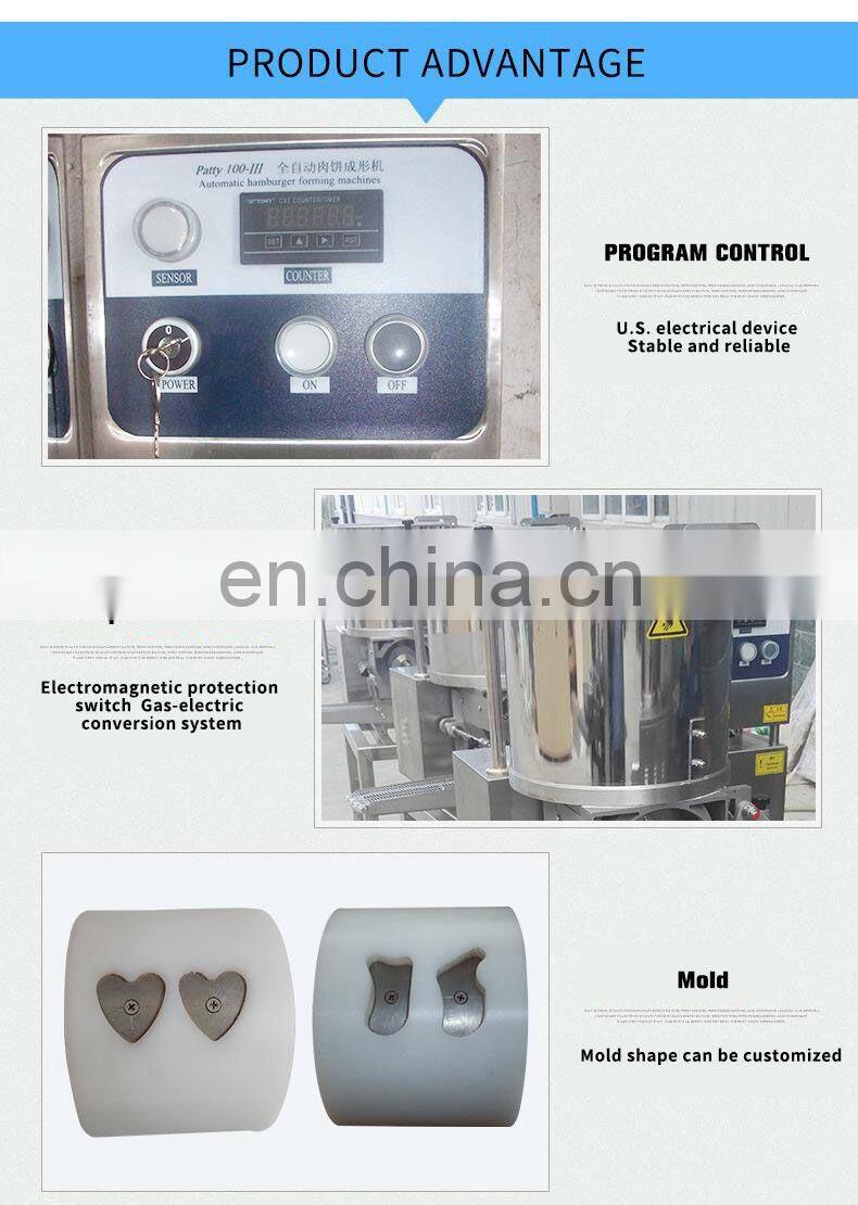 automatic hamburger meat patty forming machine Hamburger patties processing machine