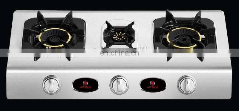 sales hot 3 brass burner stainless steel cooktop best gas stove