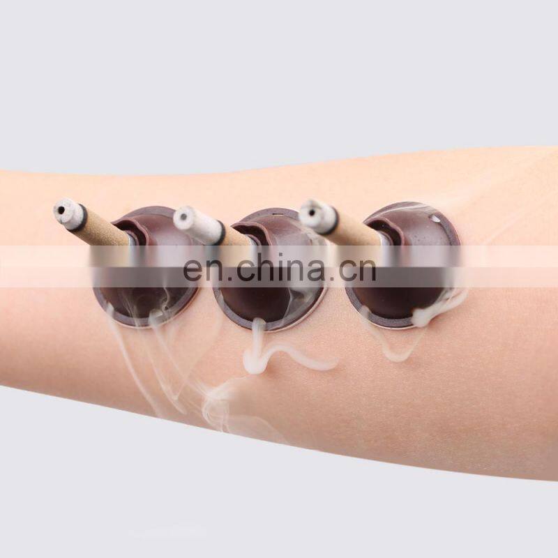 Mini moxa roll for moxibustion with less smokeless