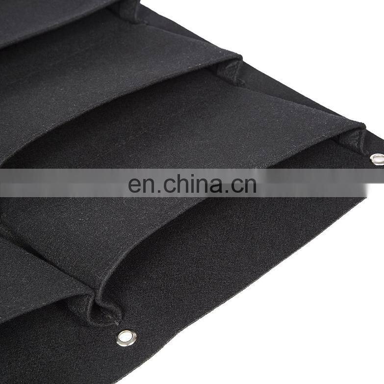 Felt Fabric Handle Vertical Wall Garden Planter Hanging Garden Grow Bags for Flower Vegetable