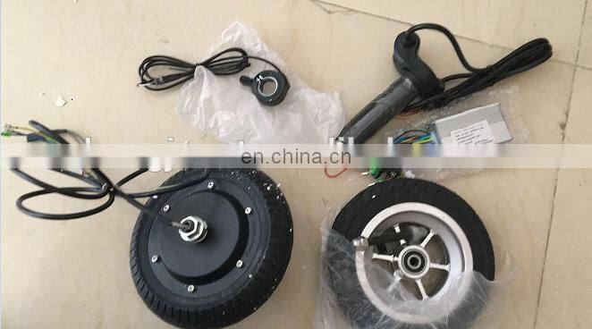 Hongjun solid PU tire 8 inch electric wheel hub motor