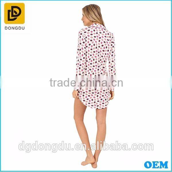 Wholesale Casual Custom 2016 Lady Fashion Casual Printing Sleepwear
