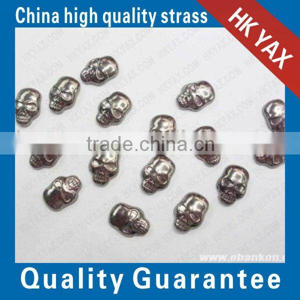 china factory skull shape iron on convex, 2014 hot selling iron on convex studs,china wholesale convex iron on