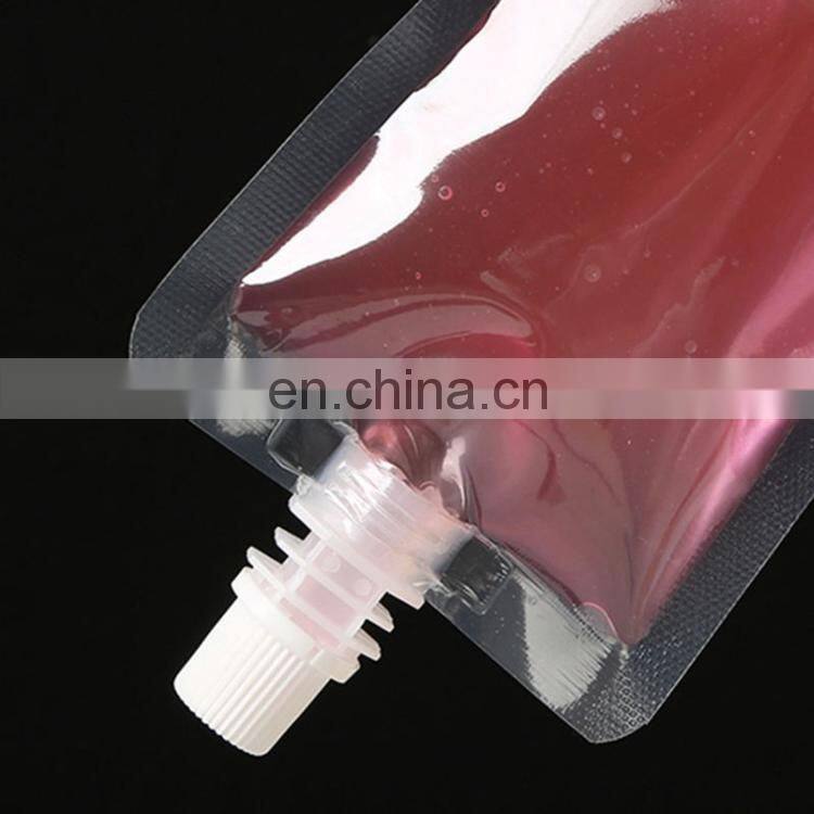OEM baby food grade packaging reusable spout top stand up pouch with flat bottom