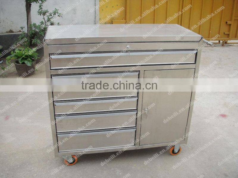 8-Drawer Roller Cabinet With Wheels Stainless Steel Tool Box AX-3112-1