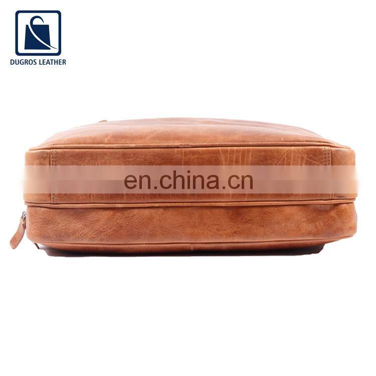 Premium Quality Wholesale Fashion Genuine Leather Laptop Bag