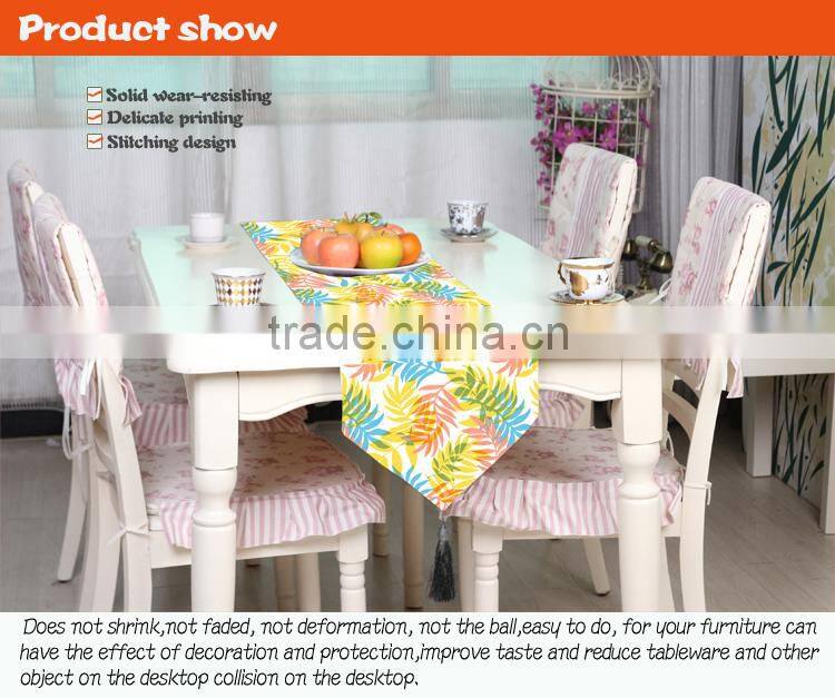 Wholesale beautiful printed pvc Table runner for home decoration