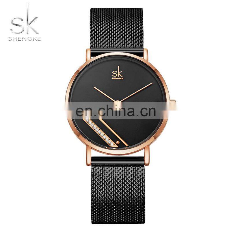SHENGKEG New Trending Hot Sale Chic Lady Watches K0106L Grand Maiden Wristwatch Glitter Girls Handwatch