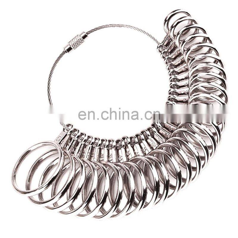EU/JP/KR/UK/US Useful Standard Jewelry Measuring Tool Rings Size Metal Finger Ring Sizer Measure Gauge