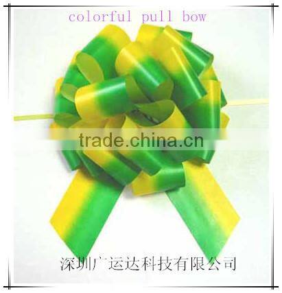 Modern Romantic and Charming Purple Satin Pom-Pom Butterfly Ribbon Pull Bow for Decoration