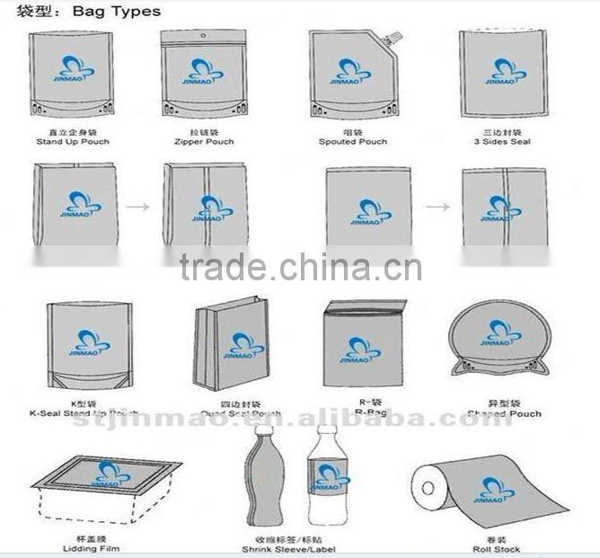 Plastic handle juice spout pouch bags for liquid