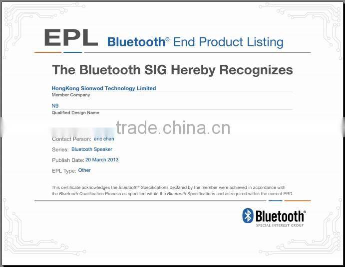 N9 PATENT small portable speaker,rechargeable speaker box with light