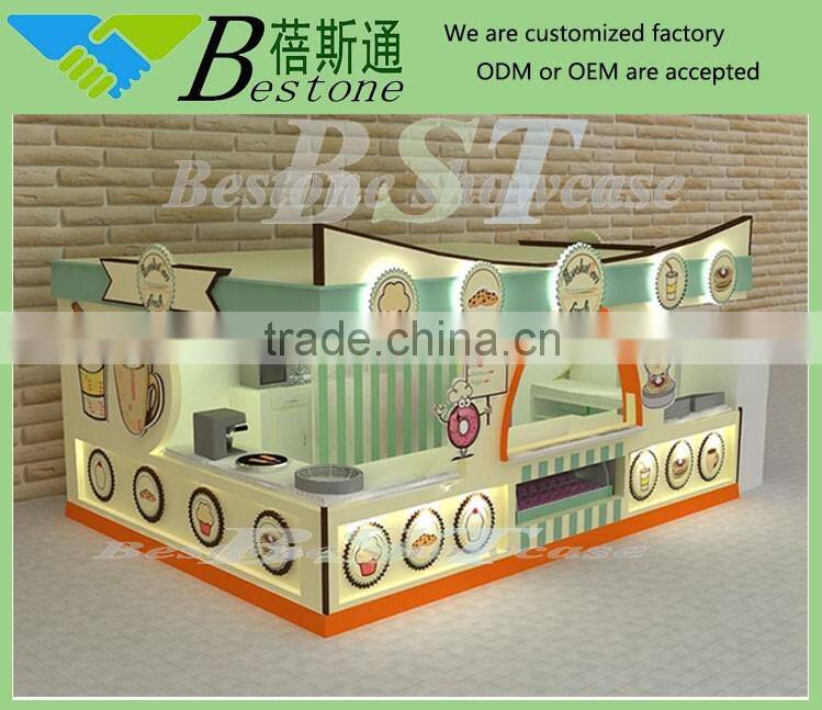 Custom made retail juice bar kiosk for sale, juice bar furniture