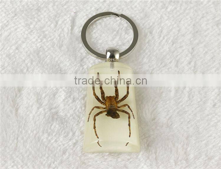 Promotional real amber round shape wholesale crystal key chain