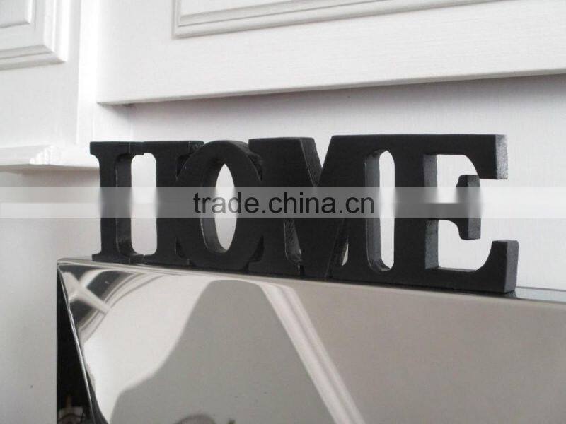 Europe Regional Feature Clothes Rack and Painted Technique Wall Mounted Large wooden alphabet Letters