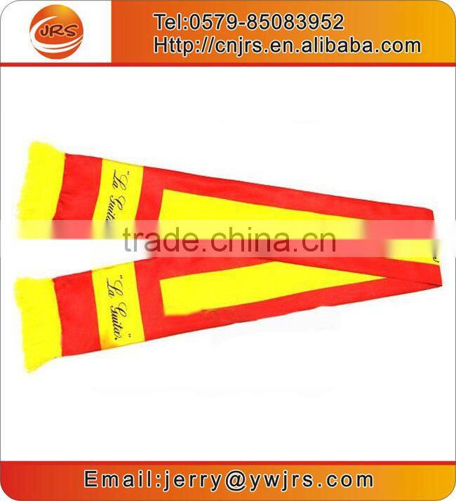 China factory wholesale world cup satin football scarf/digital printing scarf