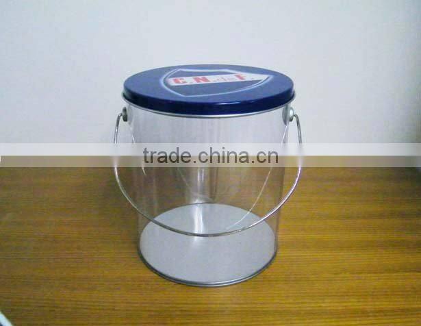 Plastic printed cylinder tube packaging box