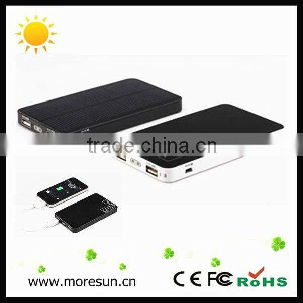 Hot selling solar charger for backpack for travel 6000mA power capacitor bank