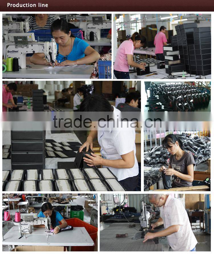 Black faux leather office desk organizer