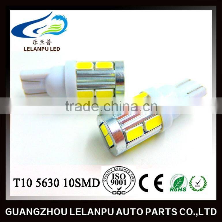 New Product High Quality Auto Bulb T10 5630 10SMD Super Bright Car LED Lighting