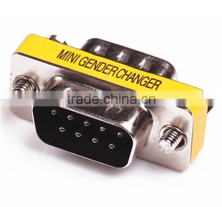 Serial Port Connector of Joint RS232 DB9 9-Pin Adapter Male to Male