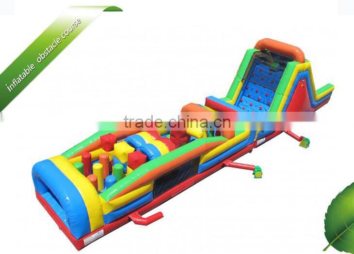 Guangzhou high quality PVC inflatable obstacle course ideas for adults