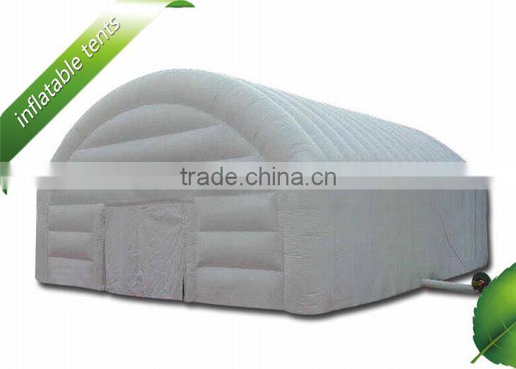 Closed inflatable dome tent in white ,inflatable tents, camping tent sale