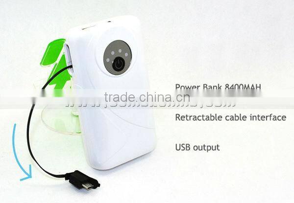 Camara design power bank 8400mah