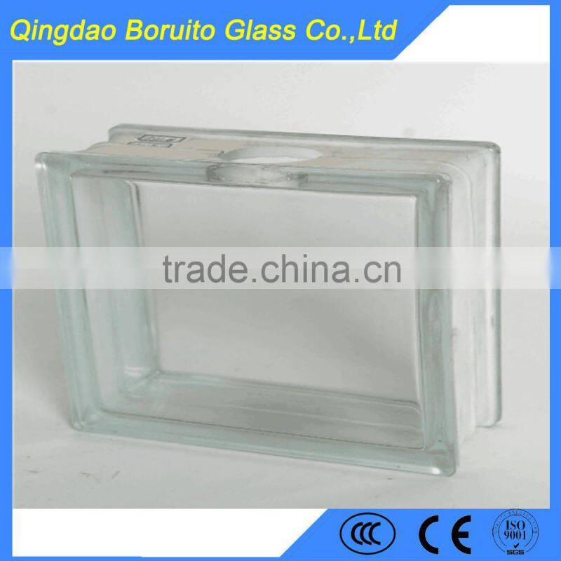 190*90*80mm Glass block with hole and cap price custom-made price