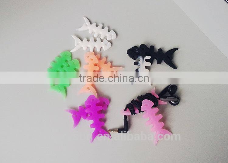 Hotsales Creative Cute mini tree sapling cable winder cord organizer silicone earphone winder