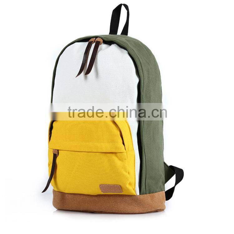 Vintage Korean Style Canvas School Shoulder Backpack Bag