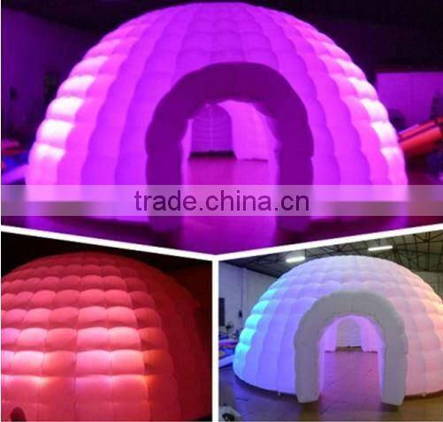 New design LED lighting Inflatable dome tent for party
