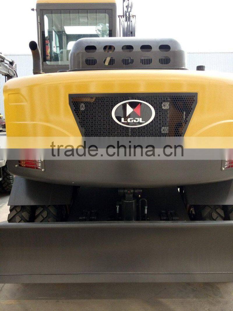 LG680 Excavator, Walking Wheel Excavator, 8T Wheel Excavator