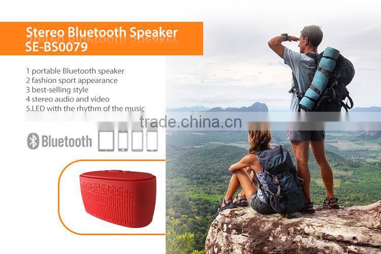 3 IN 1 Wireless Bluetooth Speaker with Shinning LED light Support FM radio Handsfree and TF card