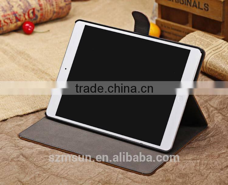 High Standard PU leather For iPad mini case,stand Smart case for ipad mini 2