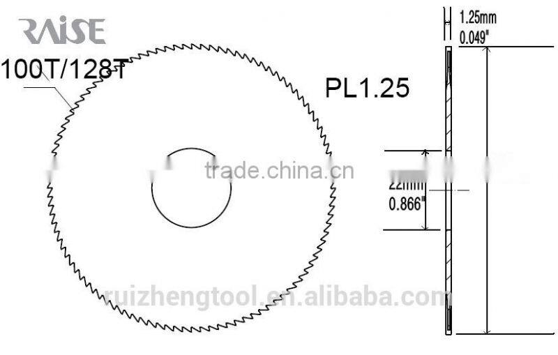 long live service_no burr PL1.25mm carbide flat Slotter cutter for slica