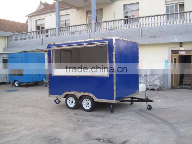 Easy Use Snack Food Processing mobile catering food trailer