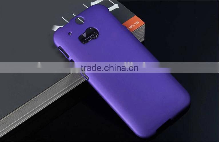 Hot selling 9 colors Frosted back cover case for HTC one M8