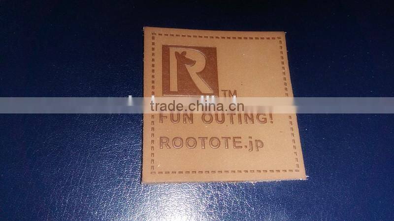 PU leather patch,Customize design Logo for Garment & Sofa