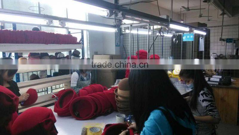 wool felt hats with lace butterfly for kids