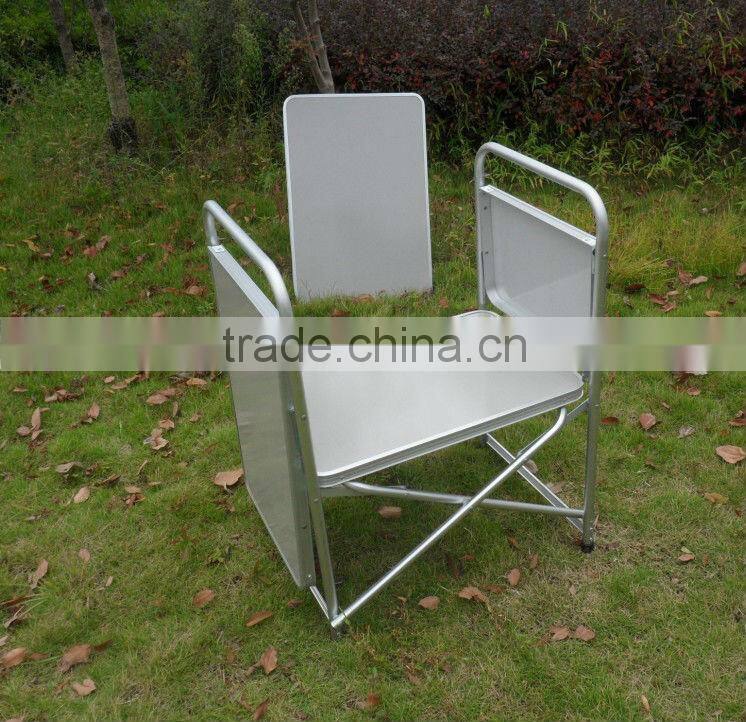 Aluminum suitcase folding picnic table