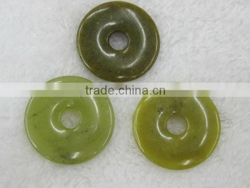 Wholesale Gold Spot Sodalite donut gemstone