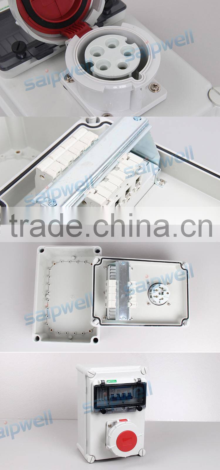 SAIP/SAIPWELL 1 loop IP66 Waterproof PC Power Socket Box