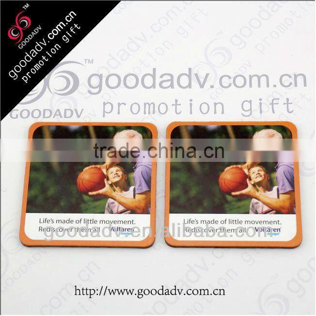 Wholesale square beer drink custom made coasters printing your own design