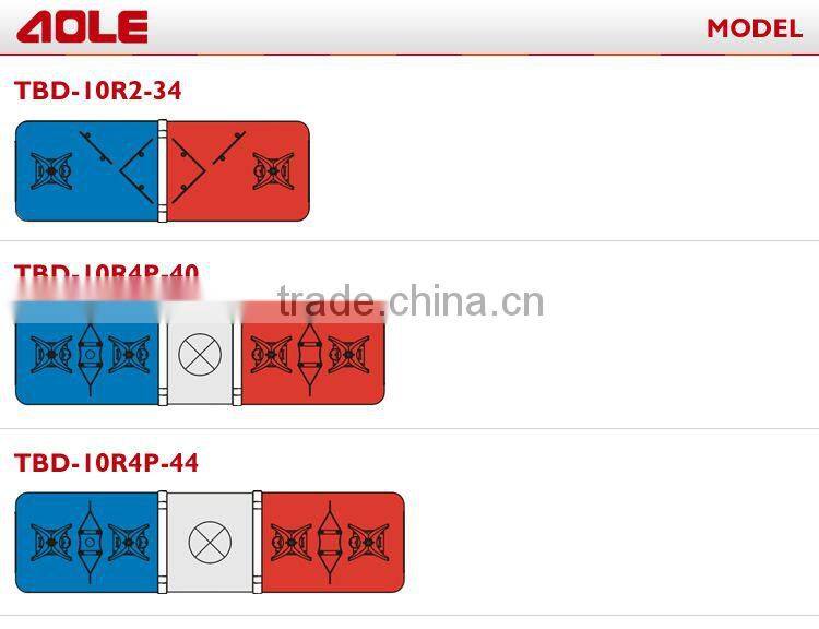 Hot sell Halogen lightbar police lightbar emergency lightbar TBD-10R4P-48